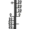 Utendørstermometer i metall