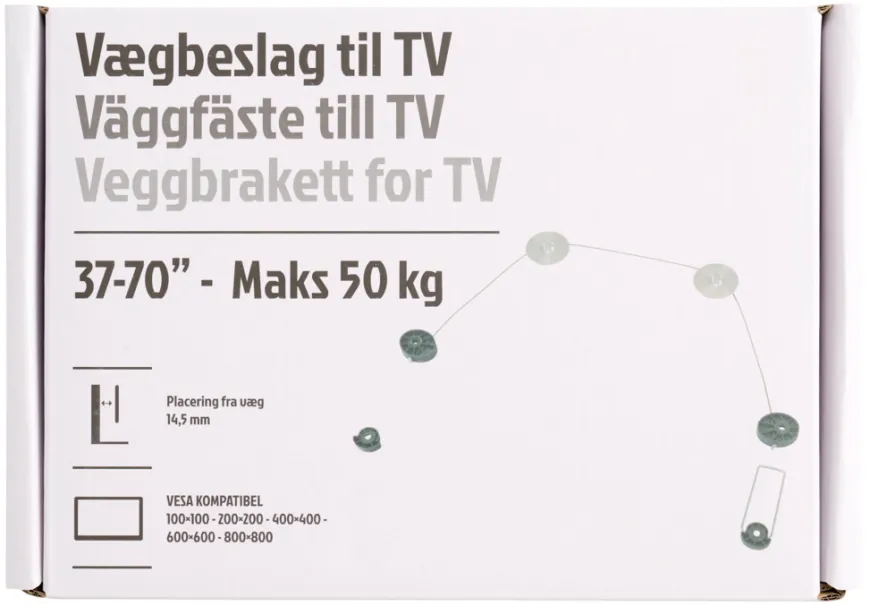 Veggfeste til TV Ultra slim 37-70"