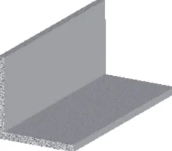 Vinkellist aluminium - 25 x 25 mm x 1 meter