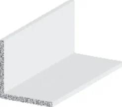Vinkellist hvit - 25 x 25 mm x 1 meter