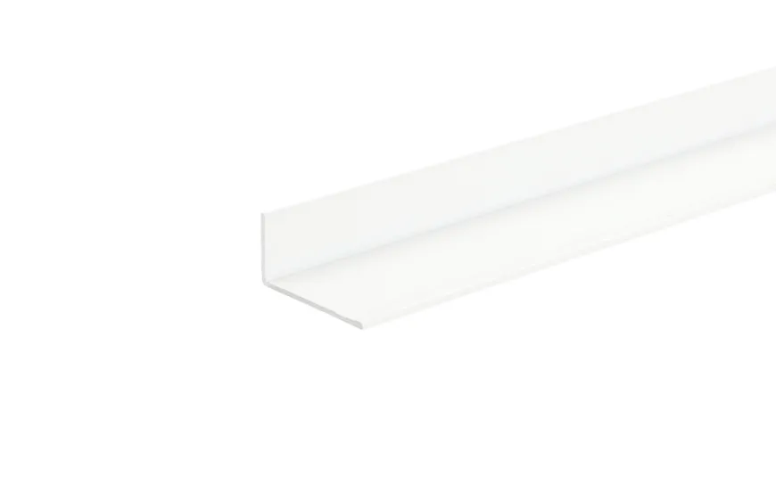 Vinkellist hvit - 15 x 30 mm x 1 meter