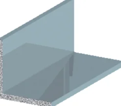 Vinkellist sølv - 15 x 15 mm x 1 meter