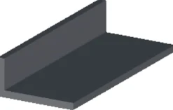 Vinkellist svart pvc - 30 x 20 mm x 2 meter