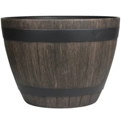 Whiskytønne i trelook Ø45 x H32 cm