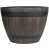 Whiskytønne i trelook Ø37,5 x H26,5 cm