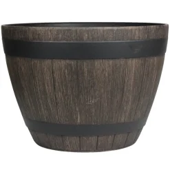 Whiskytønne i trelook Ø37,5 x H26,5 cm